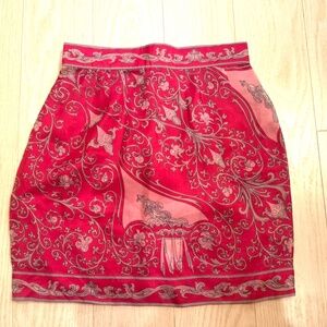 Emilio Pucci Pink Silk Skirt Vintage size 40